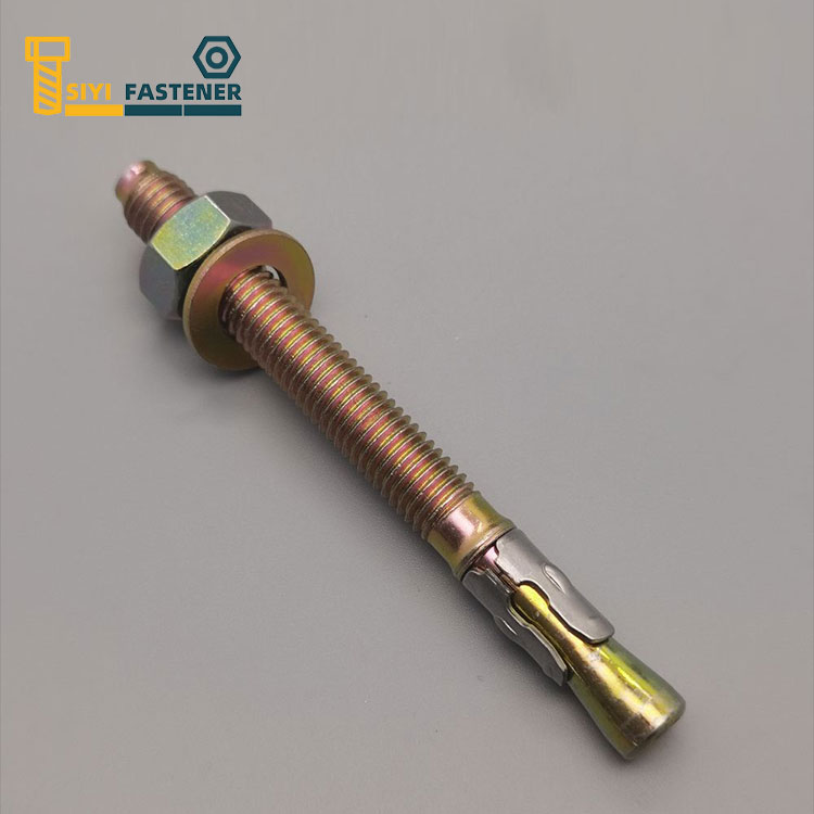 Verzinkter Keilanker aus Kohlenstoffstahl mit Edelstahlclip